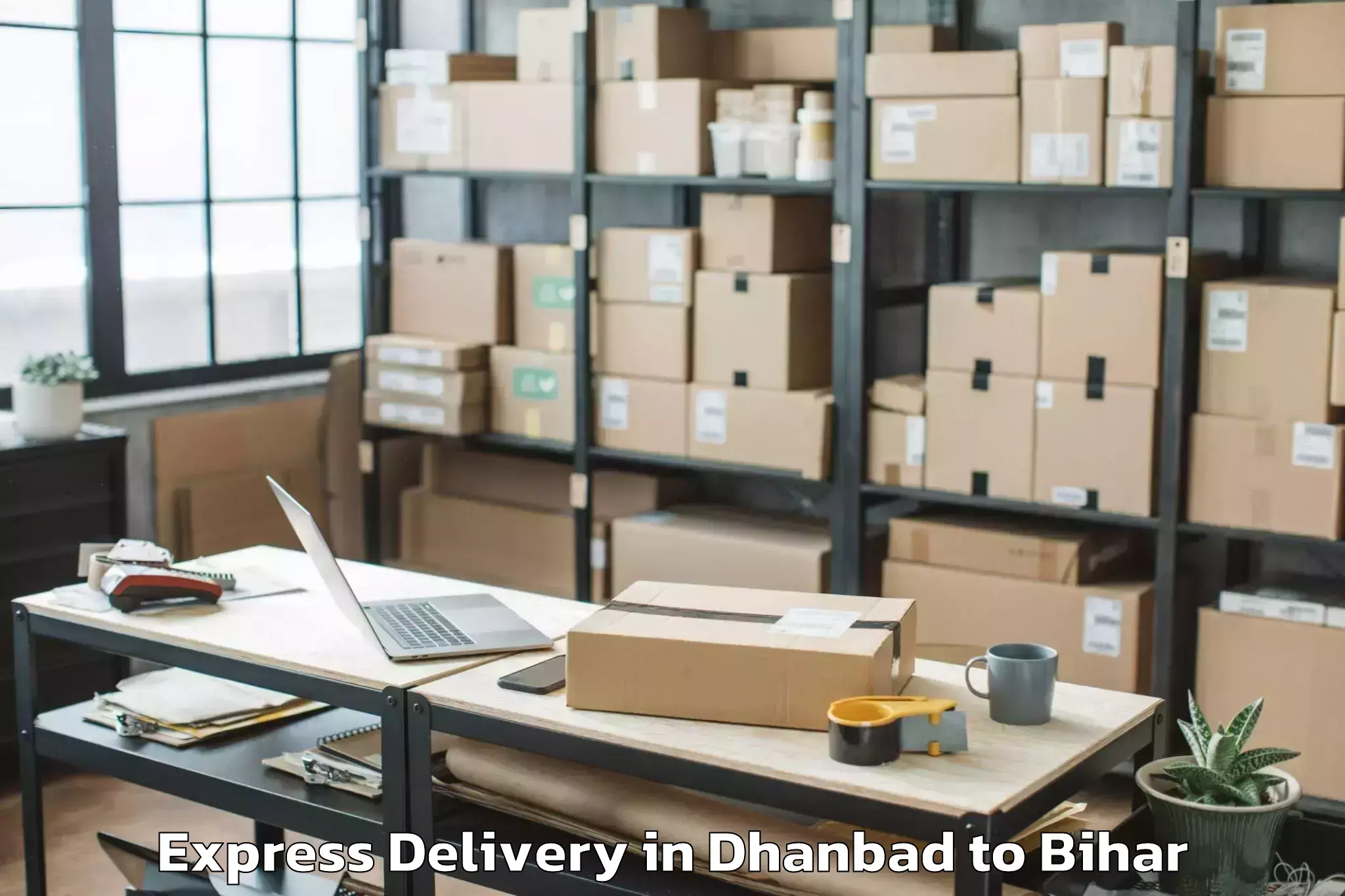 Top Dhanbad to Matihani Express Delivery Available